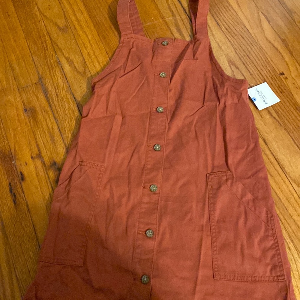 Arizona jumper skirt, Barn red